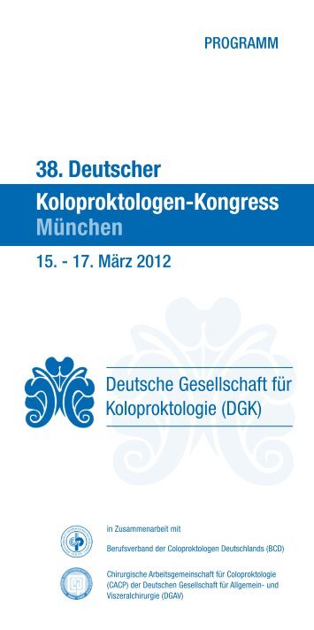38. Deutscher Koloproktologen-Kongress München