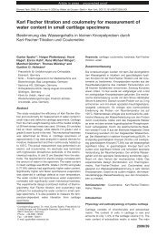 Karl Fischer titration and coulometry for measurement of water ...