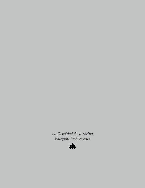 Libro de Arte de "La Densidad de la Niebla"