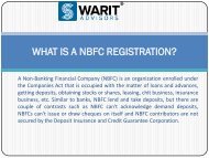 WHAT IS A NBFC REGISTRATION