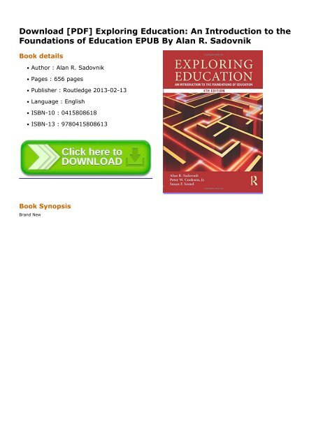 Exploring Education An