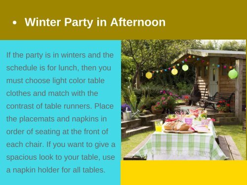 How to Plan a Fabulous Garden Party with home linen