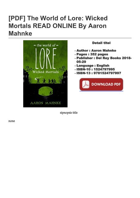 Of lore world the