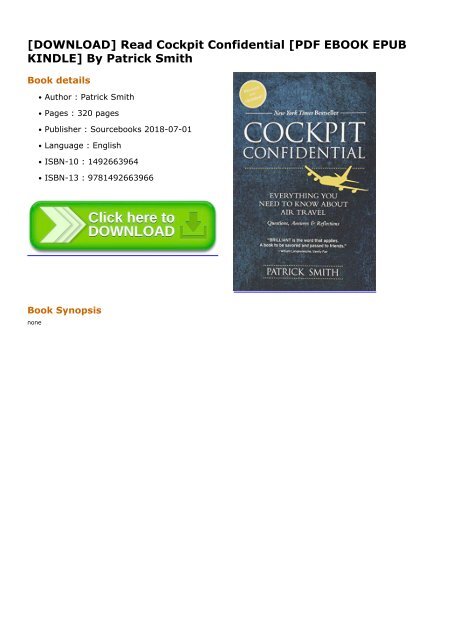 Cockpit Confidential Epub
