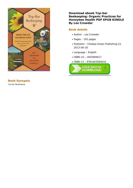Topbar Beekeeping Organic