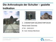 Die Arthroskopie der Schulter – gezielte Indikation