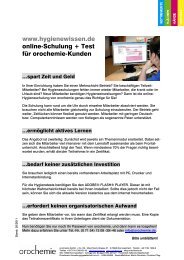 Flyer online-Hygieneschulung hygienewissen.de - Orochemie ...