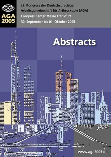 Abstracts 2005 als PDF - AGA-Kongresse