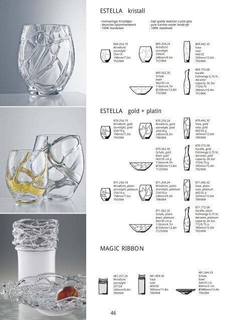 decanters - Eisch