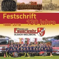 Festschrift 130 Jahre Feuerwehr Olsach-Molzbichl
