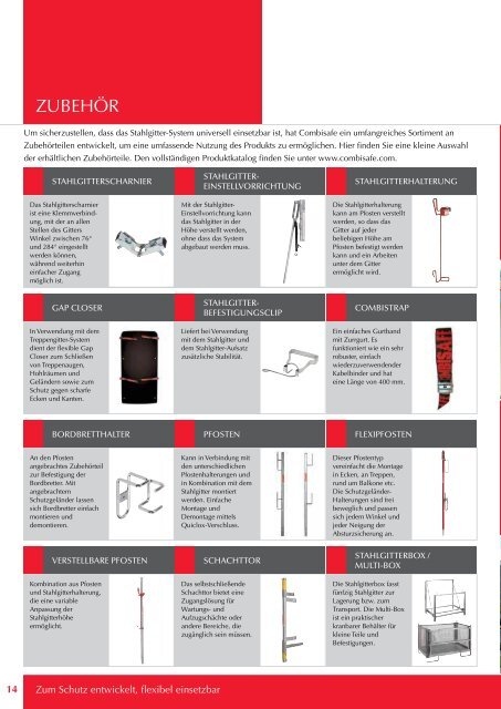 Absturzsicherungssysteme Broschüre - DE - Combisafe