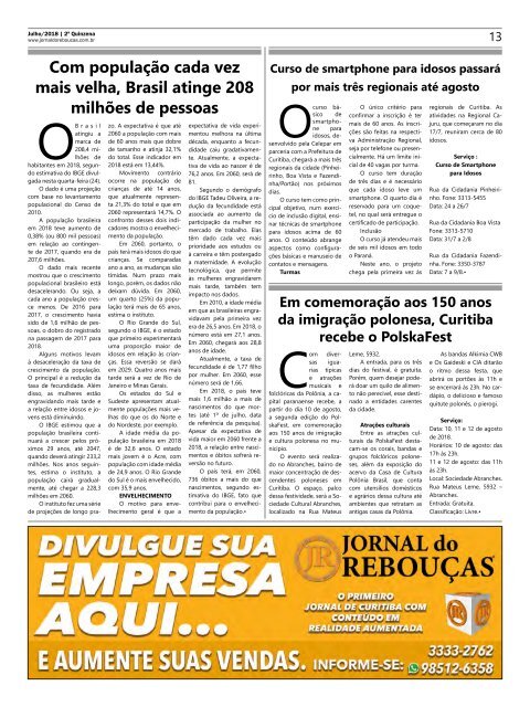  Jornal do Rebouças - 2a. Q - Julho 2018