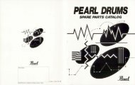 Catálogo Pearl 1995 Parts Catalog - PEARL Brasil