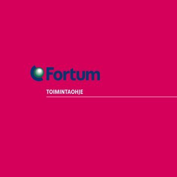 TOIMINTAOHJE - Fortum