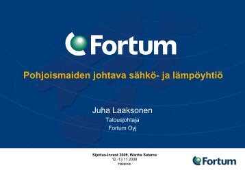 Sijoitusmessut 2008 - Fortum