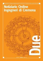 CREMONA – 30 MAGGIO 2008 - Ordine degli Ingegneri di Cremona
