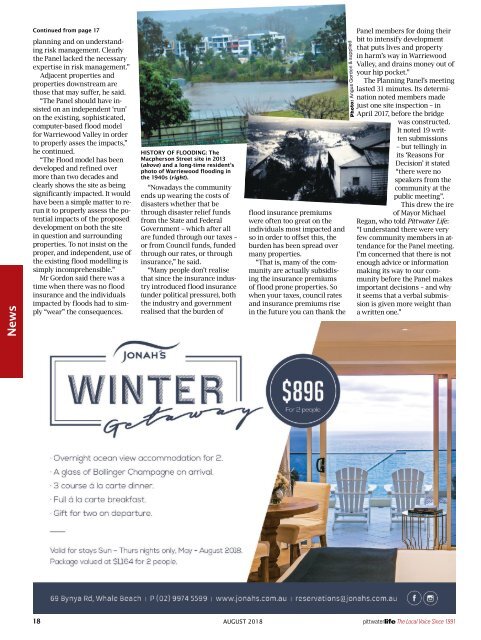 Pittwater Life August 2018 Issue