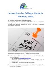 Instructions For Selling a House In Houston Texas