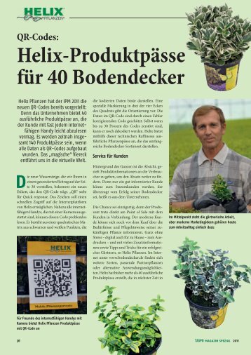 QR-Codes - Helix Pflanzen