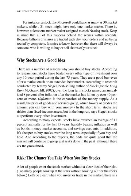 Understanding Stocks