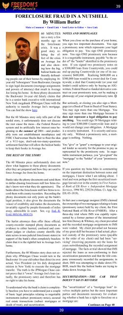 October 2011 issue of Freedom's Phoenix magazine - fr33aid