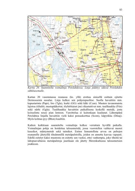 BERGÖN TUULIVOIMAHANKKEEN LINNUSTOSELVITYS - Fortum