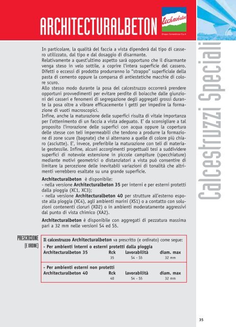 Visualizza e scarica il pdf - Technobeton