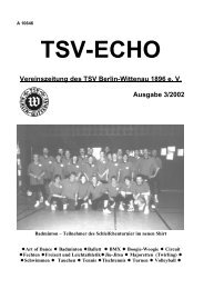 TSV-Echo 3/2002 - Der TSV Berlin-Wittenau 1896 e. V.