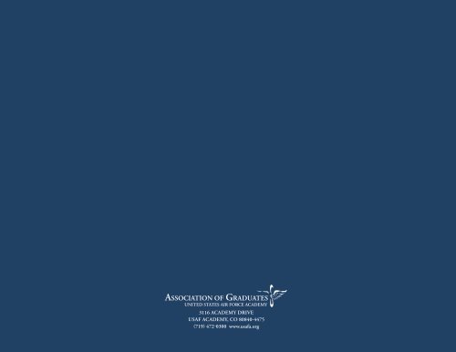 AnnuAl RepoRt of Philanthropy2005-2006 Association of Graduates ...