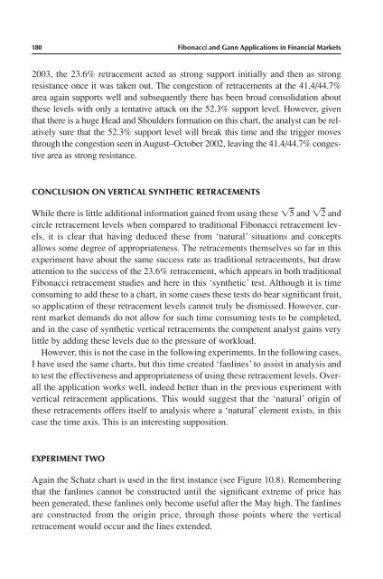 Fibonacci and Gann Applications in Financial Markets