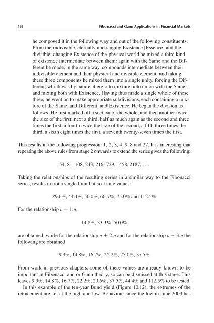 Fibonacci and Gann Applications in Financial Markets