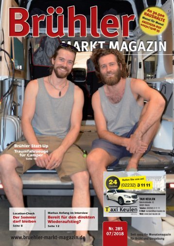 Brühler Markt Magazin Juli 2018
