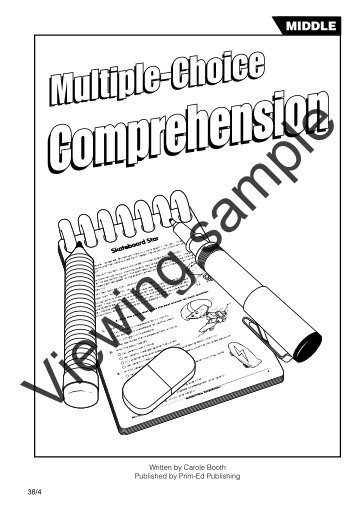 PR-2082UK Multiple Choice Comprehension - Middle