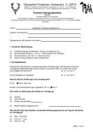 Zwingerabnahmeprotokoll - Deutscher Foxterrier-Verband e.V.