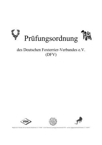 Prüfungsordnung - Deutscher Foxterrier-Verband e.V.