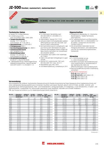 JZ-500flexibel, nummeriert, metermarkiert ... - HELUKABEL
