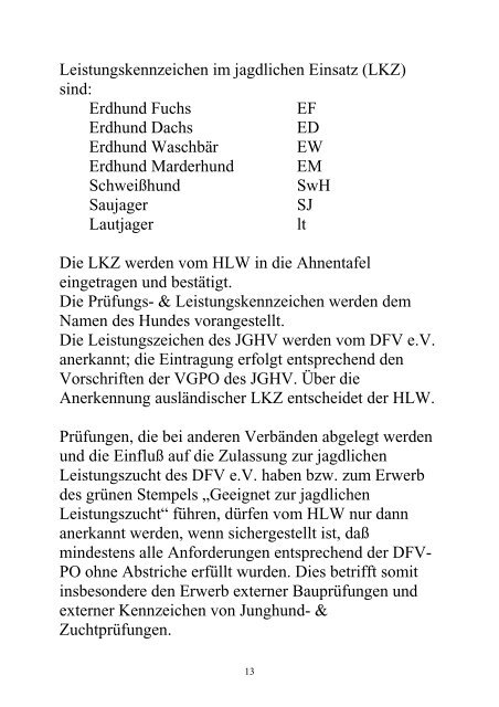 V.1 Zweck der Prüfung - Deutscher Foxterrier-Verband e.V.