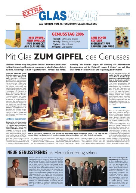 GLAS KLAR - Noelle und von Campe