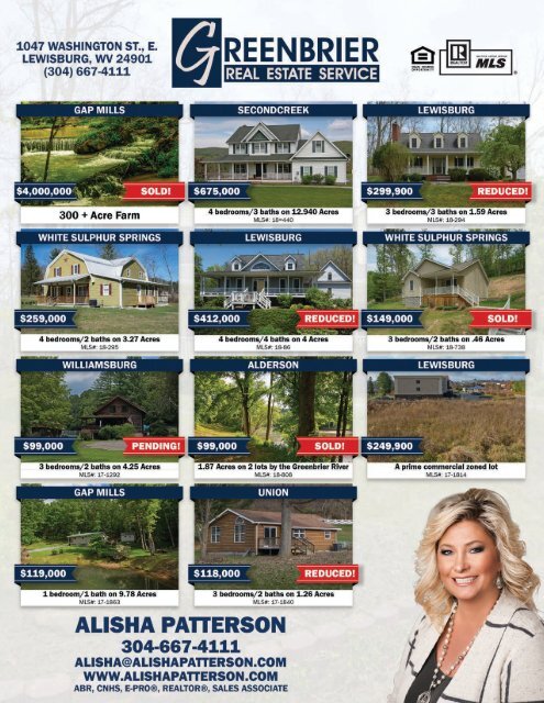 The WV Daily News Real Estate Showcase & More - August 2018
