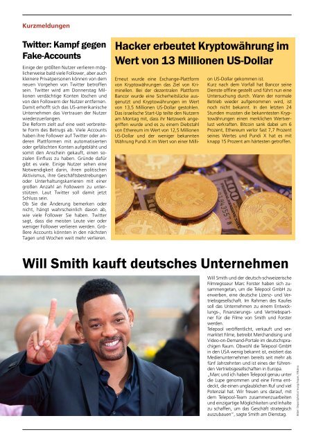 Sachwert Magazin e-Paper Ausgabe 69, Juli 2018