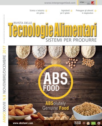 Tecnologie Alimentari 8 Novembre e Dicembre 2017