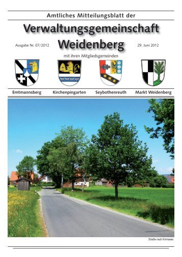 Ausgabe 07 / 2012 - Verwaltungsgemeinschaft Weidenberg