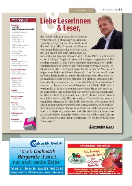 Lister Journal 05/2011 - LeineVision.