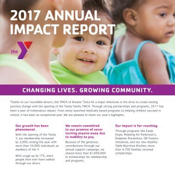 YMCA 2017 Impact Report