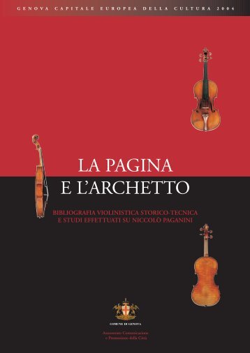 LA PAGINA E L'ARCHETTO - Paganini - Comune di Genova