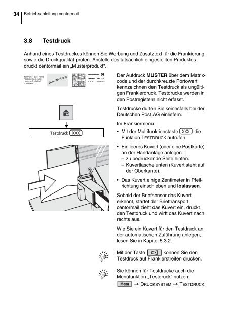 centormail DEU / Betriebsanleitung - Francotyp Postalia