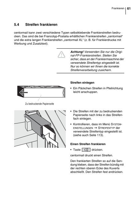 centormail DEU / Betriebsanleitung - Francotyp Postalia