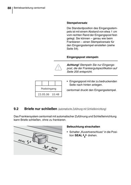 centormail DEU / Betriebsanleitung - Francotyp Postalia