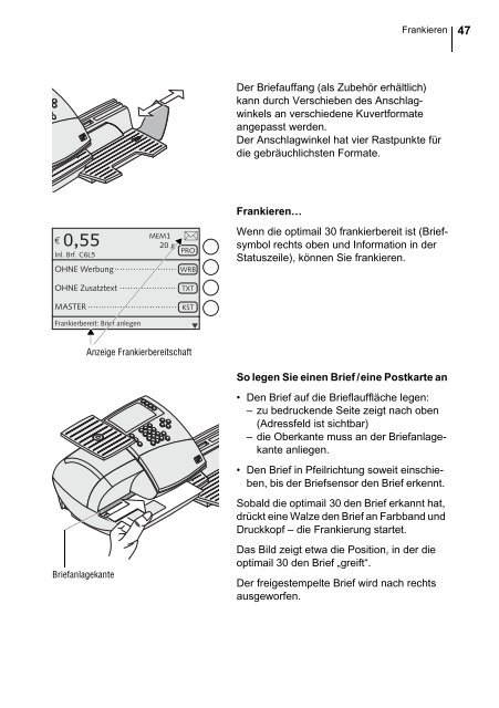 optimail 30 DEU / Betriebsanleitung - Francotyp Postalia