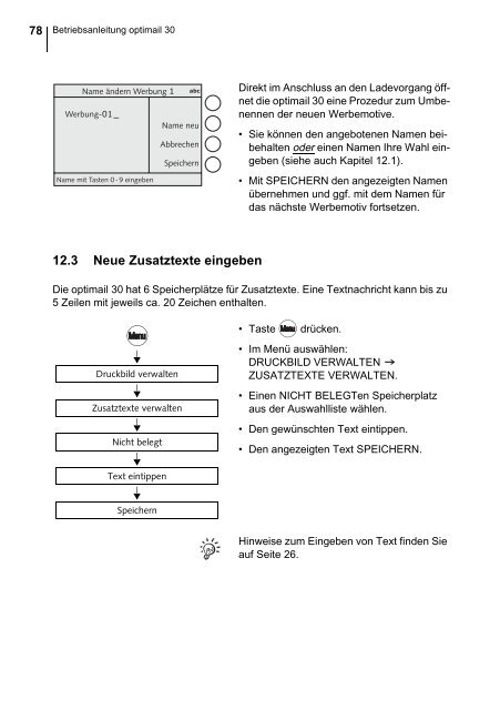 optimail 30 DEU / Betriebsanleitung - Francotyp Postalia